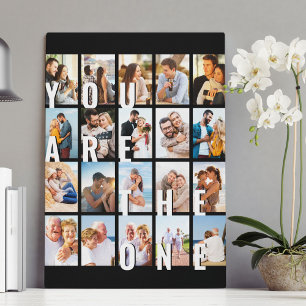 Toile Vous êtes le seul Romantique 20 Collage de photos