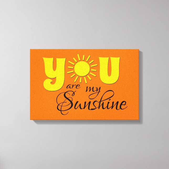 Toile Vous êtes mon soleil (Recto)