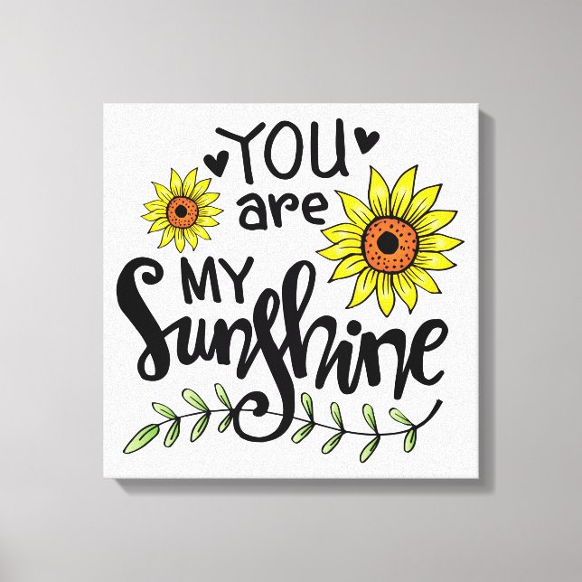 Toile Vous êtes mon soleil (Recto)