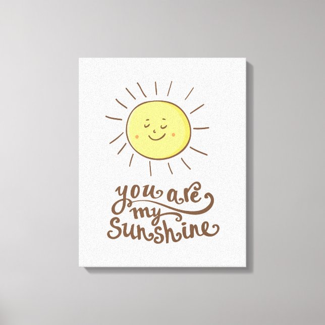 Toile Vous Êtes Mon Soleil (Recto)