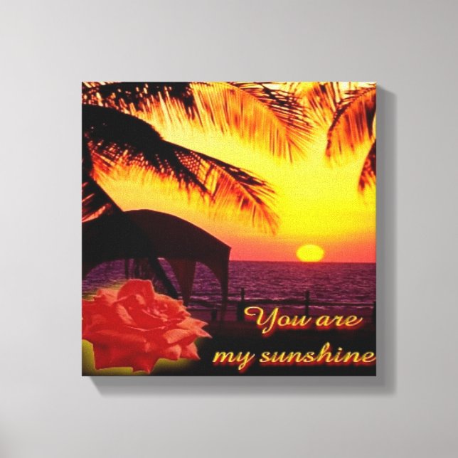 Toile Vous Êtes Mon Soleil (Recto)