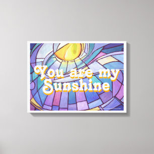 Toile Vous êtes mon Sunshine Stainine Glass Art
