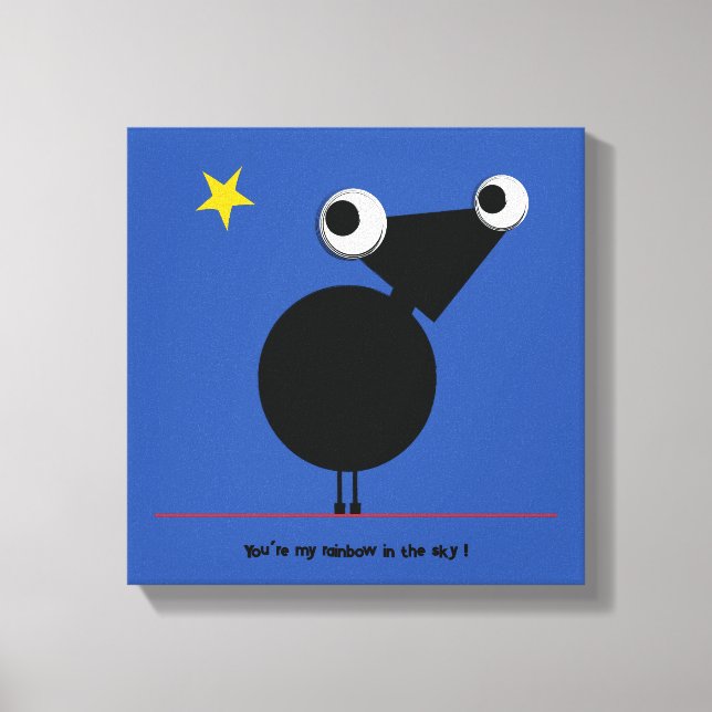 Toile Vous êtes My Rainbow in the Sky par Michele Moses (Recto)
