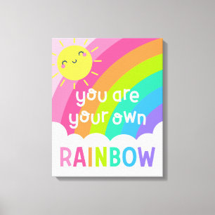 Toile Vous êtes votre propre arc-en-ciel