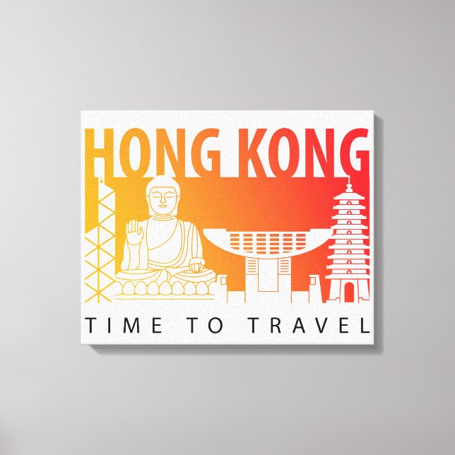 Toile Voyage à Hong Kong (Recto)