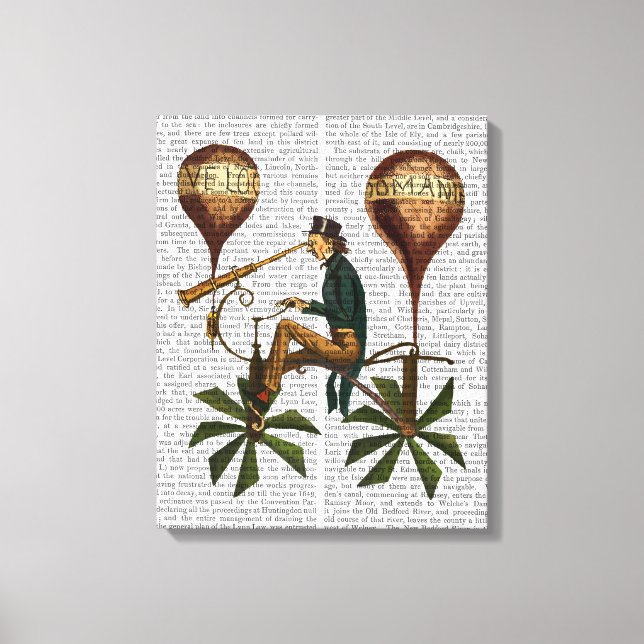 Toile Voyage A La Lune Hot Air Balloon (Recto)