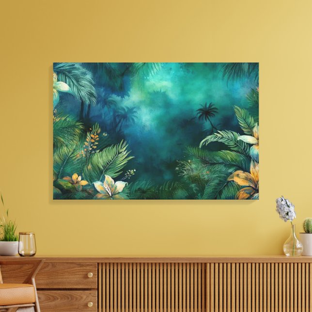 Toile Voyage dans la forêt tropicale hawaïenne : vers le (Insitu(Salon))