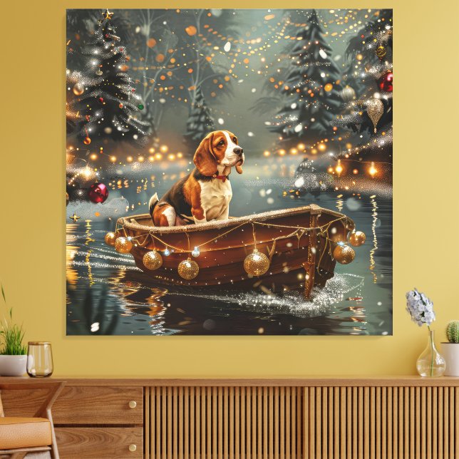 Toile Voyage de Noël de la Beagle (Insitu(Salon))
