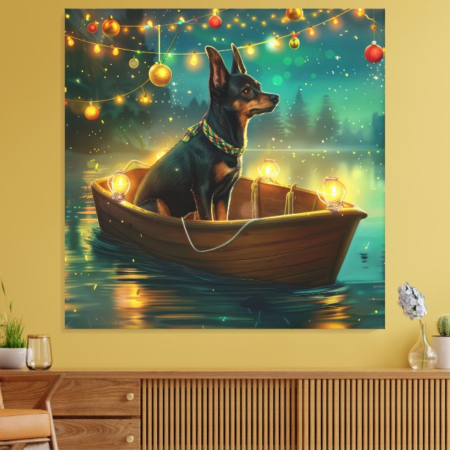 Toile Voyage de Noël de l'Australian Kelpie (Insitu(Salon))