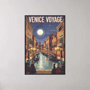 Toile Voyage de Venise Voyage Retro Travel