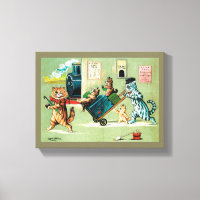 Voyage en train de la famille des chats, Louis Wai