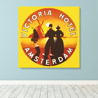 Toile Voyage Rétro, Hôtel Victoria, Amsterdam, Hollande
