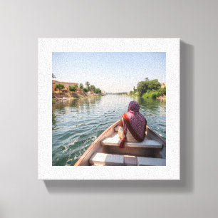 Toile Voyage tranquille sur le Nil