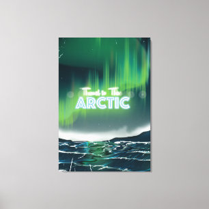 Toile Voyage vers l'affiche de voyage en Arctique