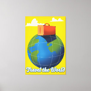 Toile Voyagez dans le monde
