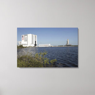 Toile Vu à travers le bassin, navette spatiale