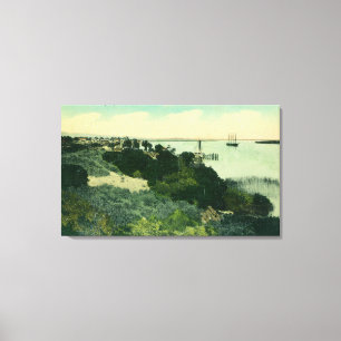 Toile Vue aérienne d'Antioch et de Rio San Joaquin