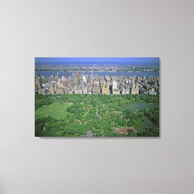 Toile Vue aérienne de Central Park et côté ouest (Recto)