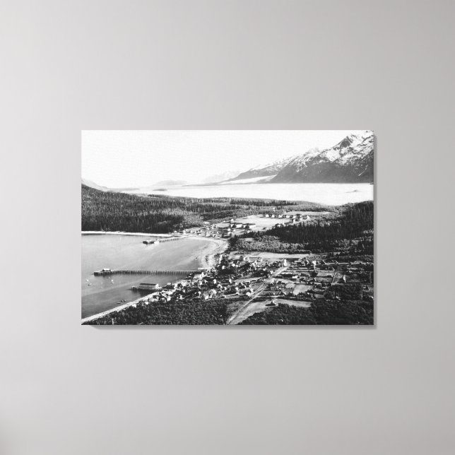 Toile Vue aérienne de Haines, Alaska (Recto)