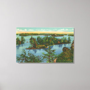 Toile Vue aérienne de hors de la Manche de vue