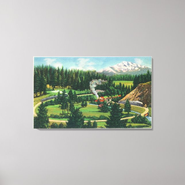 Toile Vue aérienne de la boucle Cantara, Sacramento (Recto)