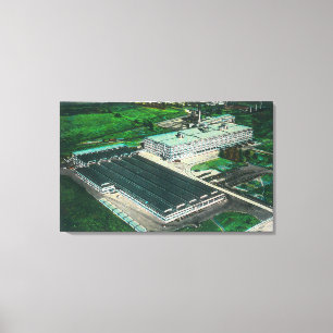 Toile Vue aérienne de la fabrication de