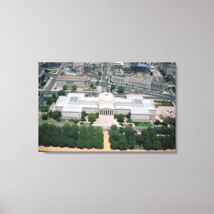 Toile Vue aérienne de la Galerie nationale d'art