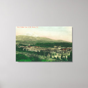 Toile Vue aérienne de la station de mauvaises herbes à l