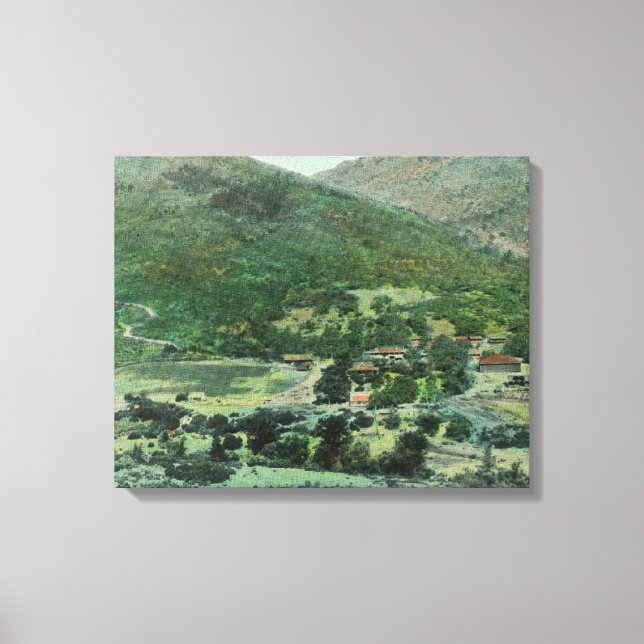 Toile Vue aérienne de la vallée de Sacramento (Recto)