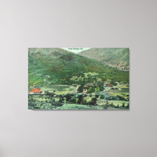 Toile Vue aérienne de la vallée de Sacramento (Recto)