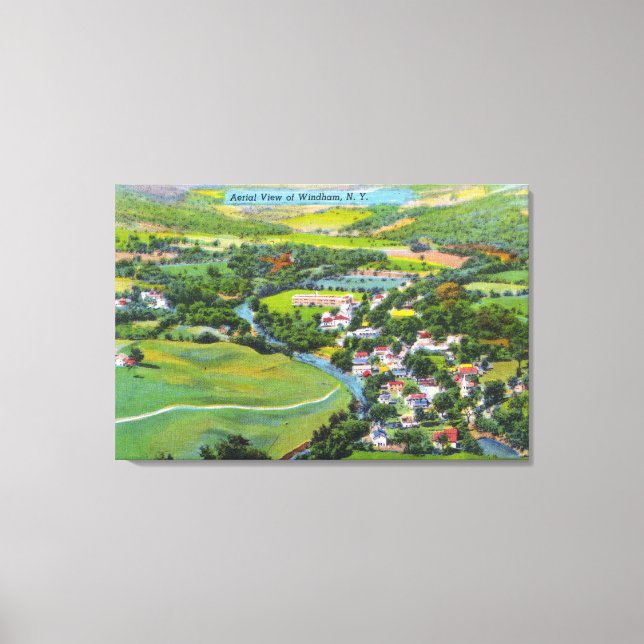 Toile Vue aérienne de la ville 9 (Recto)