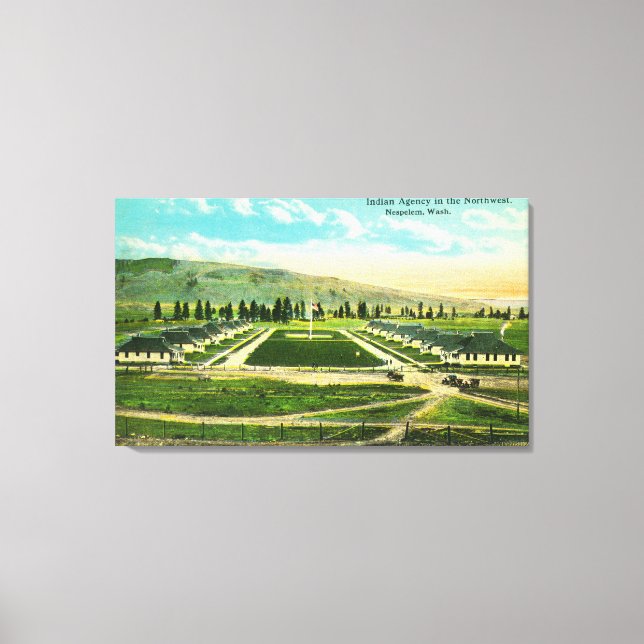 Toile Vue aérienne de l'Agence indienne (Recto)