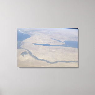 Toile Vue aérienne de l'Egypte et du Sinai Peninsul