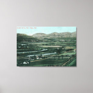 Toile Vue aérienne de mission ValleySan Diego, CA