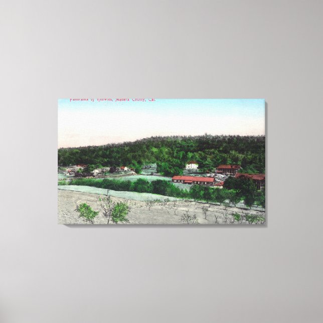 Toile Vue aérienne de TownKnowles, CA (Recto)