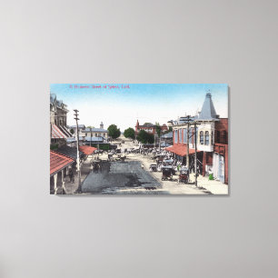 Toile Vue aérienne des affaires SectionSelma, CA