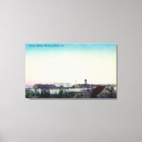 Vue aérienne des ouvrages en caoutchouc de Bowers