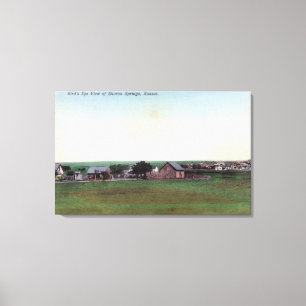 Toile Vue aérienne des ressorts de TownSharon, KS