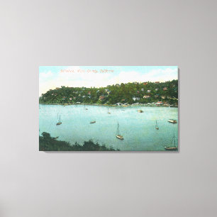 Toile Vue aérienne du BayBelvedere, CA