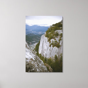Toile Vue aérienne du "chef" à Squamish