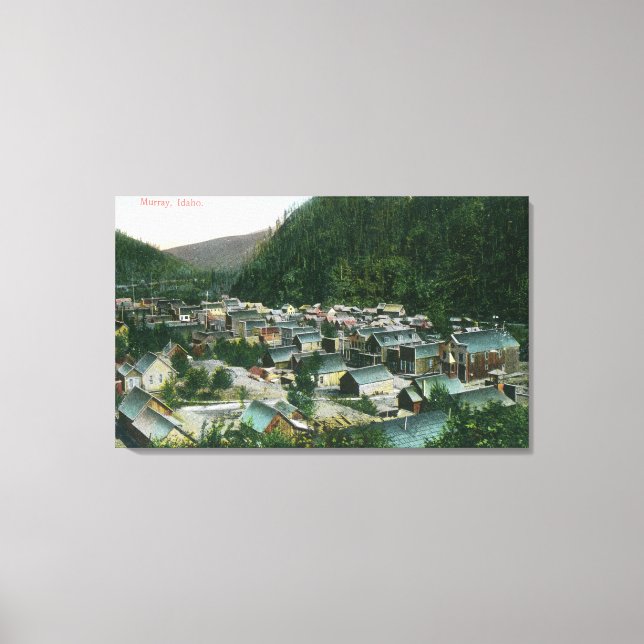 Toile Vue aérienne du CityMurray, ID (Recto)