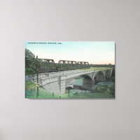 Vue aérienne du pont de Putah CreekWinters, CA