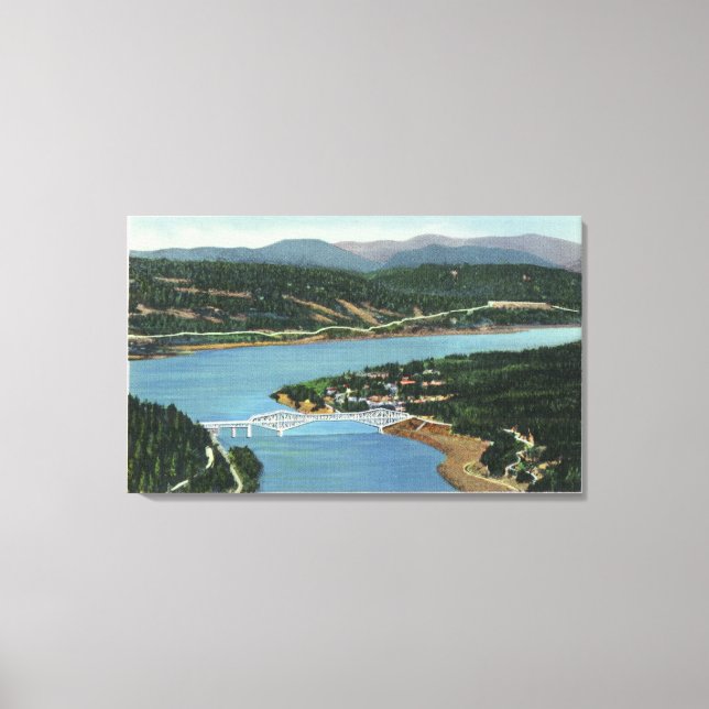 Toile Vue aérienne du pont des dieux (Recto)