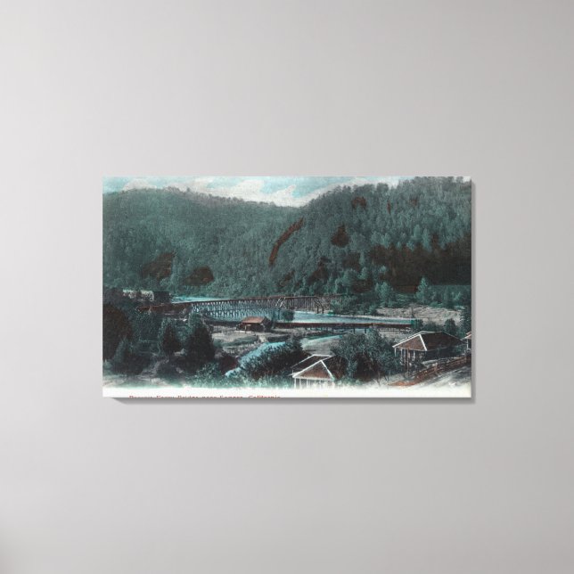 Toile Vue aérienne du pont du traversier ParrottSonora,  (Recto)