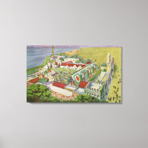 Toile Vue aérienne du village irlandais