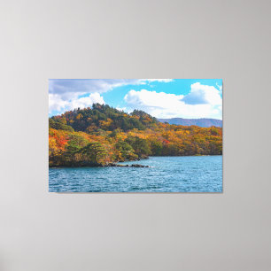 Toile Vue Automne Autour Du Lac Towada Japon