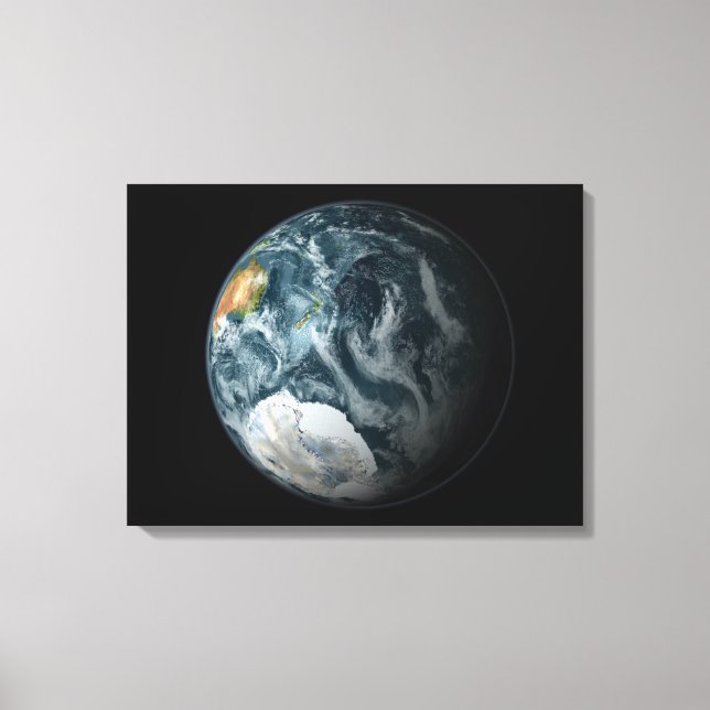 Toile Vue complète de la Terre qui met en évidence l'Ant (Recto)