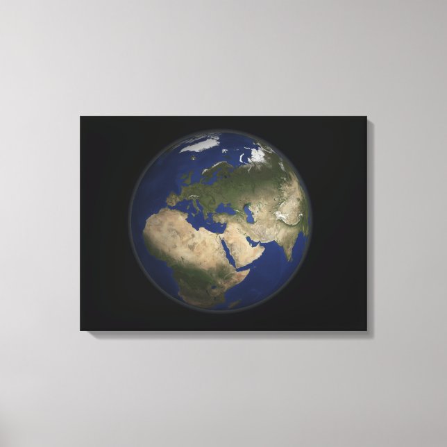 Toile Vue complète de l'Afrique, de l'Europe et du Moyen (Recto)