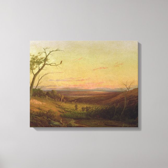 Toile Vue d'Adélaïde au coucher du soleil (Recto)