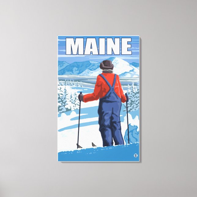 Toile Vue d'admission du MaineSkier (Recto)